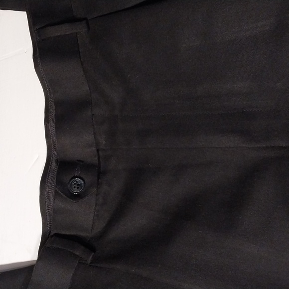 Perry Ellis Mens Black Dress Pants Adjustable Waist Size 40/30 - Picture 5 of 9